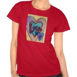 Love Family Hearts Inspirational Word Art Shirts