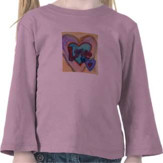 Love Family Hearts Inspirational Word Art Shirts