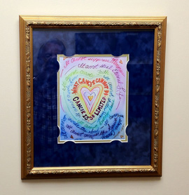 Rainbow Heart Cancer Cannot Print Framed