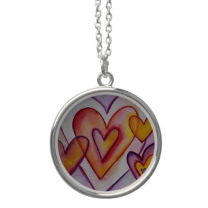 Love Hearts Personalized Silver Charm Necklace necklace