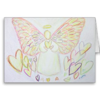 Guardian Angel of Hearts Greeting or Note Cards
