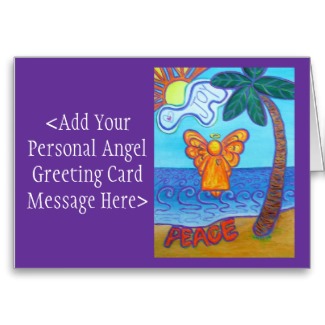 Beach Angel Art Custom Note or Greeting Cards