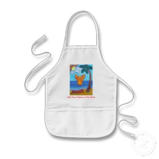 Beach Angel Apron with Custom Name or Message apron