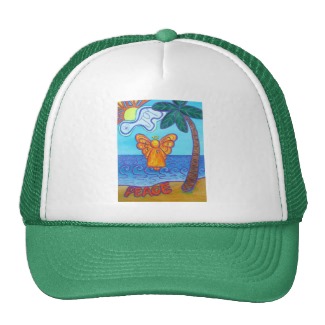 California Beach Angel Mesh Hat