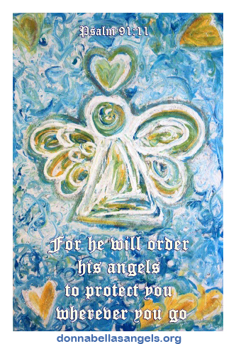 Guardian Angel Art Painting Psalm 91:11