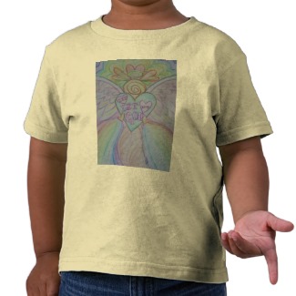 Let Love, Let God Rainbow Guardian Angel T-Shirts