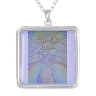 Let Love Guardian Angel Jewelry Charm Necklaces