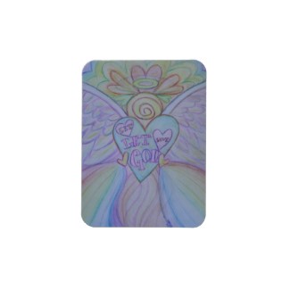 Let Love, Let God Rainbow Angel Magnet