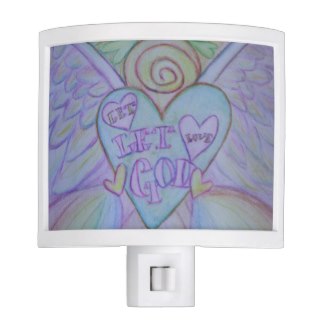 Let Love, Let God Rainbow Angel Nightlight Art Lamp