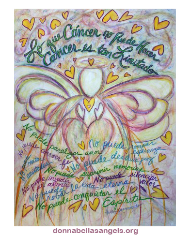 Pastel Lo que Cáncer no Puede Hacer Angel Art Painting