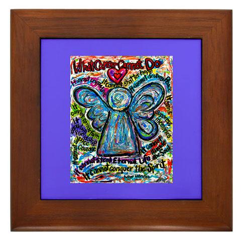 What Cancer Cannot Do Framed Art Tile