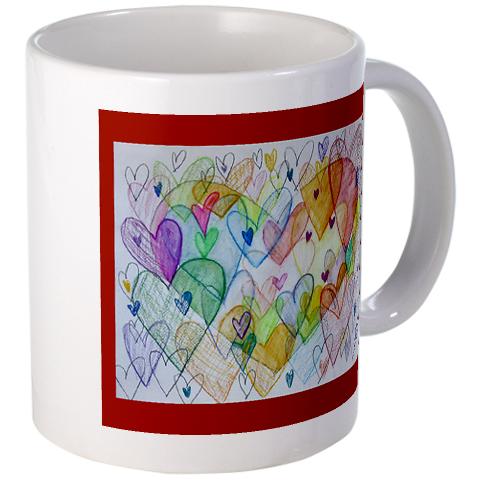 Community Hearts Color Mug or Cup