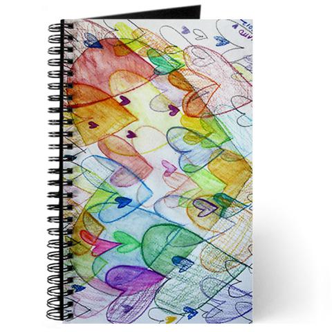 Community Hearts Color Art Journal