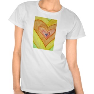 Golden Friendship Hearts Personalized Love T-Shirt