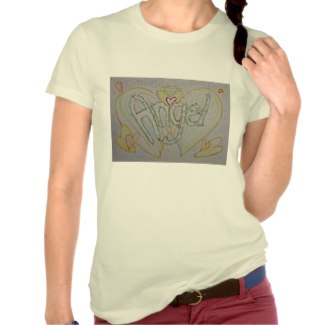 Angel Word Inspirational Custom Art T-shirts