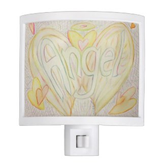 Inspirational Word Angel Art Night Light Lamp