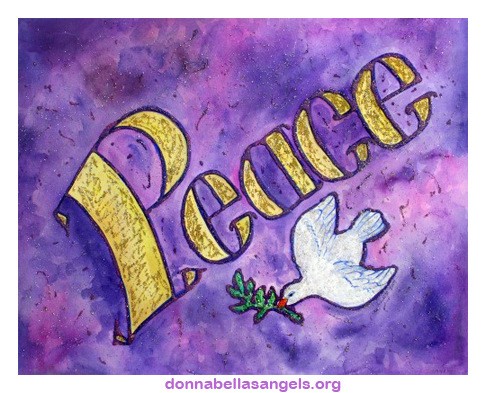 "Peace" Inspirational Word Painting