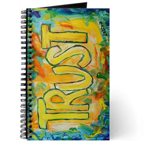 Trust Inspirational Word Art Journal Book