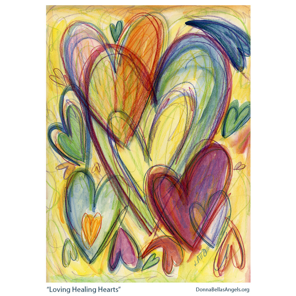 Loving Hearts Healing Painting Artwork