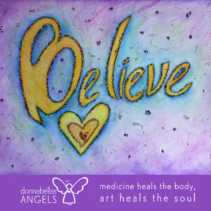 Believe Inspiration Word Art Painting