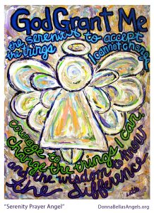 Serenity Prayer Poem Angel Art Painting