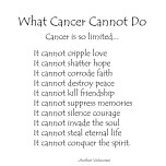 What Cancer Cannot Do - Black Text