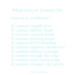 What Cancer Cannot Do - Blue Light Script