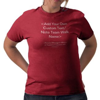 Colorful Cancer Angel - Custom Team Walk Shirt