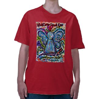 Colorful Cancer Angel Painting T-shirt