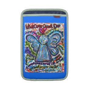 Colorful Cancer Cannot Do Angel iPad Sleeve Case rickshawsleeve