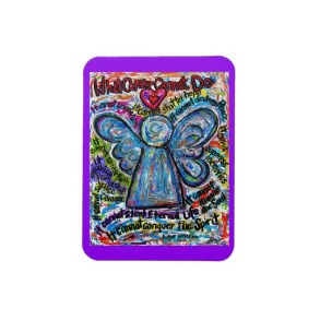 Colorful What Cancer Cannot Do Angel Magnet premiumfleximagnet