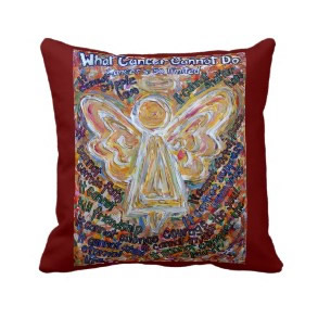 Southwest Cancer Angel Decorative Throw Pillow throwpillow