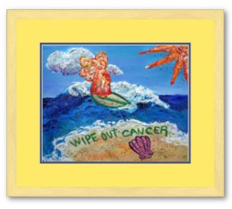 Wipe Out Cancer Angel Poster Art Print