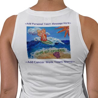 Wipe Out Cancer Angel Team Fundraiser Group Shirt