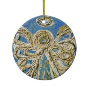Blue Guardian Angel Ornament Pendant ornament