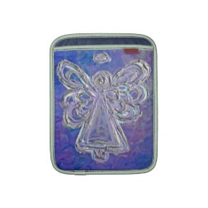 Purple Angel Art Painting iPad Computer Sleeves rickshawsleeve