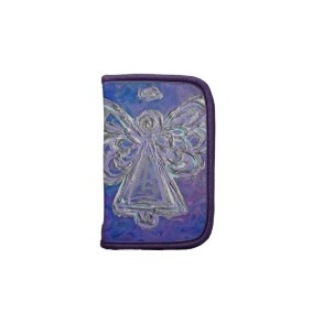 Silver Purple Color Angel Folio Planner Organizer rickshawfolio