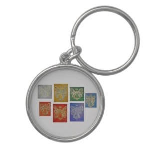 Angel Color Series Key Chain Round