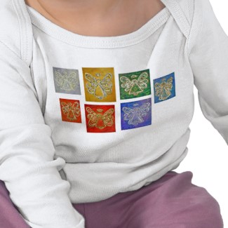 Angel Color Series Painting T-shirt Double Side t-shirt image