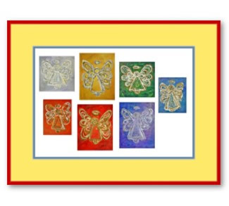 Angel Color Series Painting Framed Art Prints