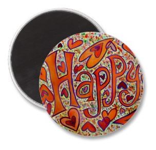 Happy Art Magnet