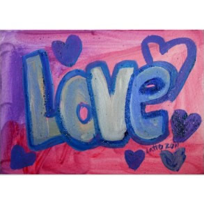 Love Sweet Candy Painting Art Poster Print print