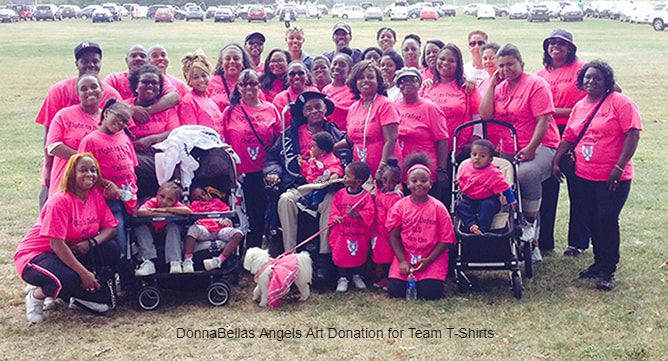 ALS Team Andre T-Shirts Fundraiser Walk Group Photo