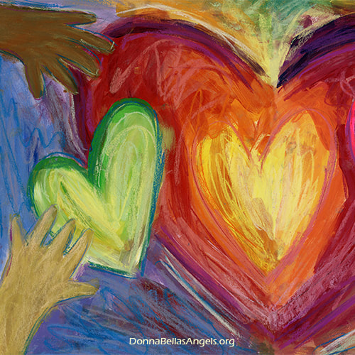 Hearts and Hands Diversity Equity Inclusion (DEI) Pastel Artwork