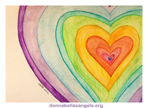 Rainbow Friendship Hearts Art Painting