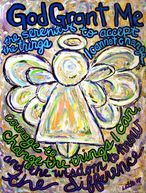 Serenity Prayer Poem Angel ​Art Painting