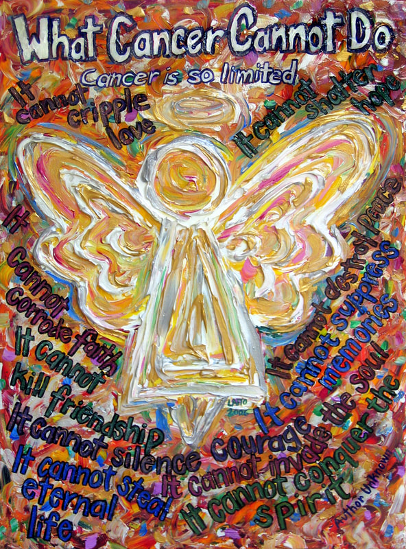 Southwest Angel What Cancer Cannot Do Poem Art Painting