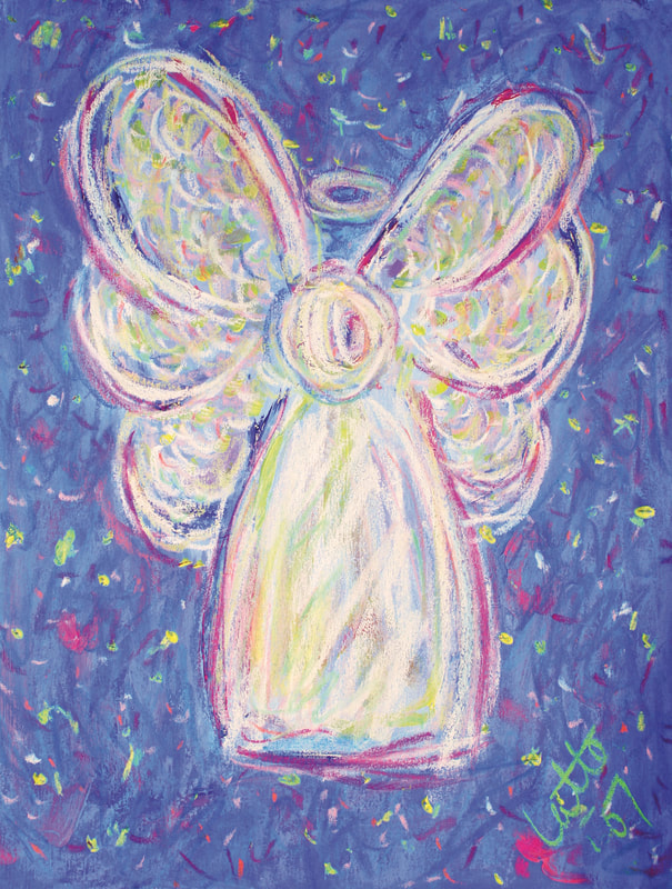Starry Night Angel Art Painting