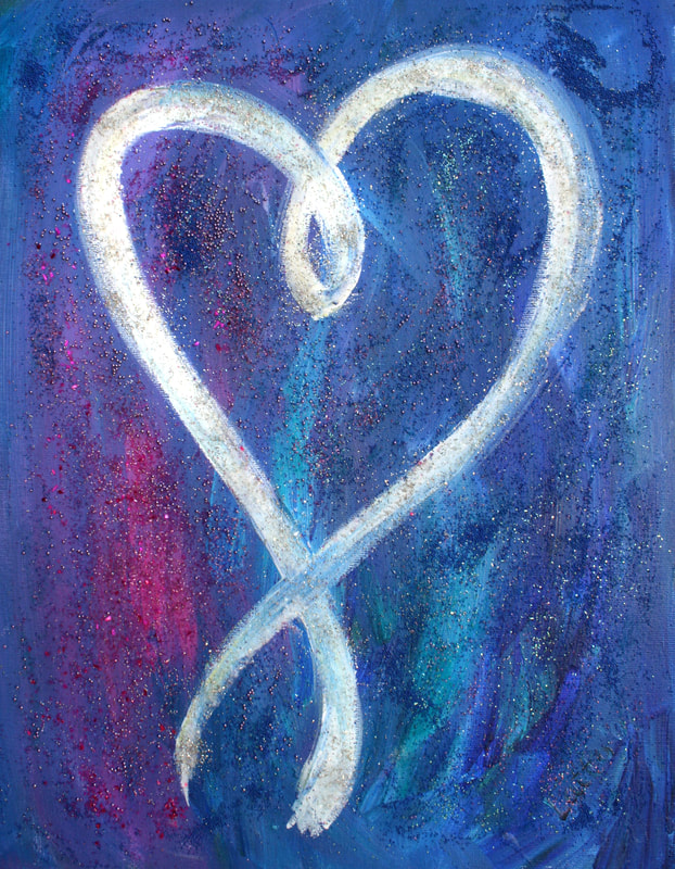 Awareness Ribbon Heart Art Painting